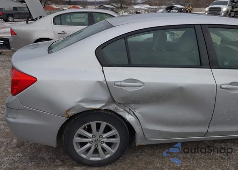 2012 Honda Civic Ex-L from USA, damaged, VIN 2HGFB2F93CH526176